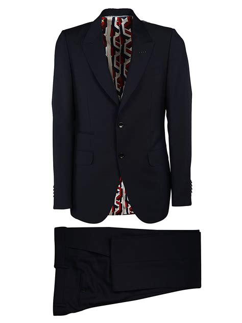 mens gucci blue and burgandy suit|gucci men's suits.